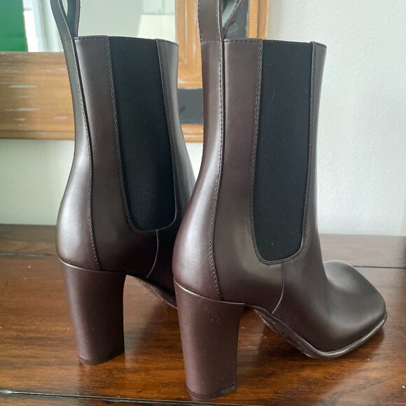 BOTTEGA VENETA 677271 Women's Brown Leather Storm Ankle Boots, 36.5 37.5 39.5 - Picture 8 of 12